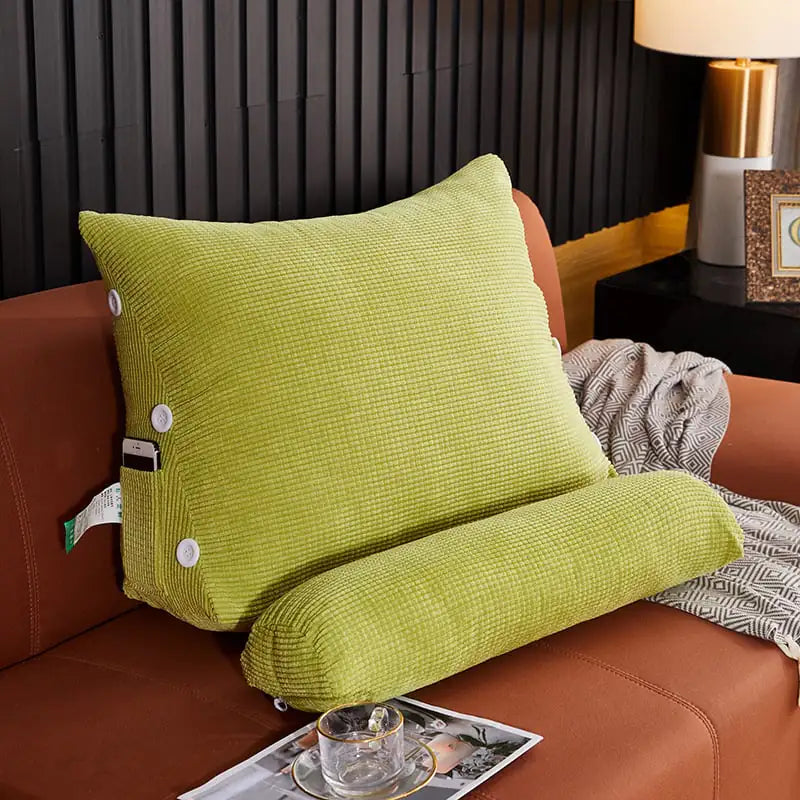 Lumbar Backrest Pillow for Bed and Sofa Use