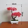 Artificial Pine Bonsai Tree Potted Plant Ornament