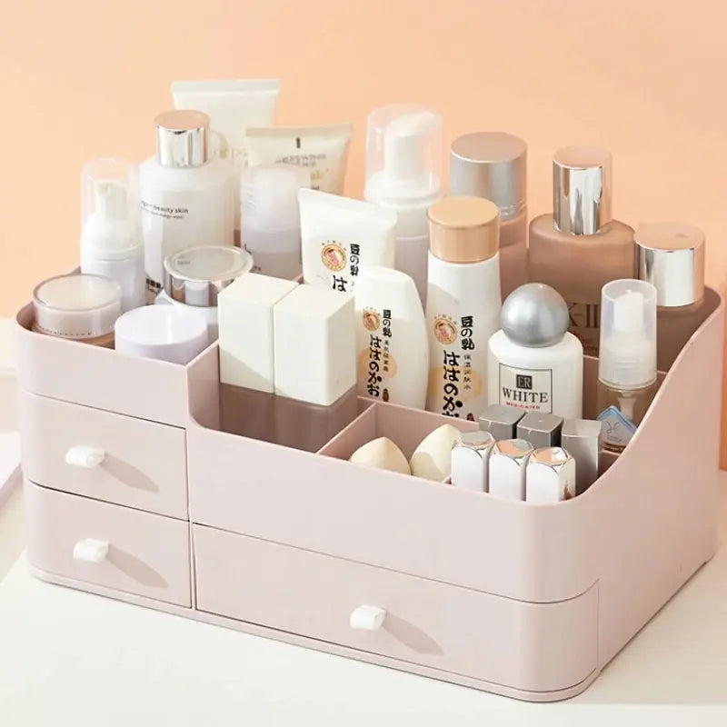 Cosmetic Organizer Box for Desktop and Dorm Storage