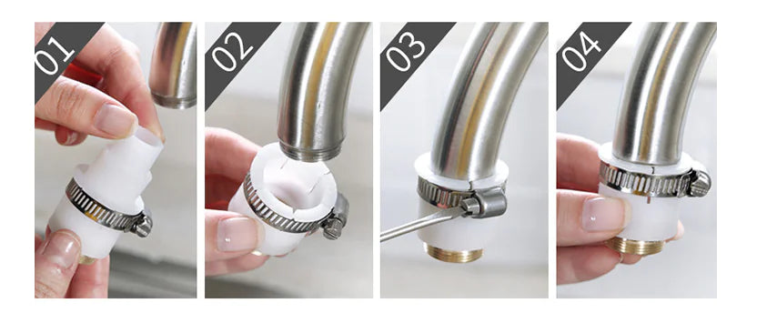 Kitchen Faucet Aerator with Filter and Extension Adapter