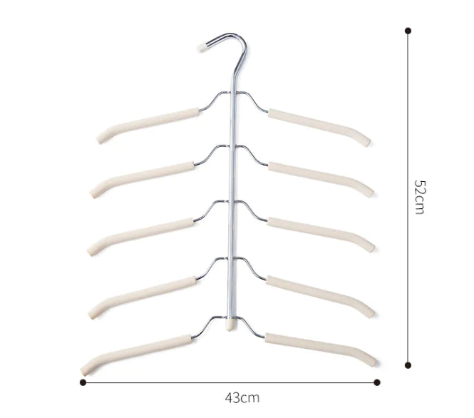 Non-Slip Multi-Layer Clothes Hanger for Wardrobe