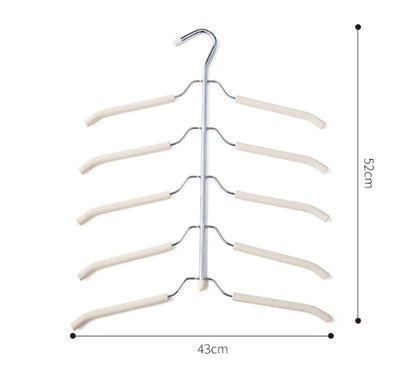 Non-Slip Multi-Layer Clothes Hanger for Wardrobe