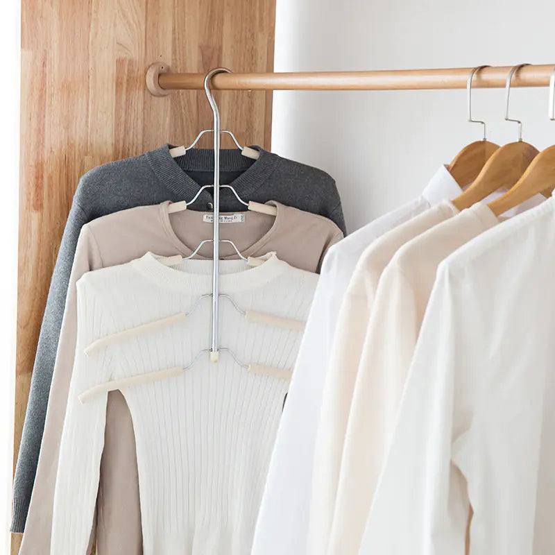 Non-Slip Multi-Layer Clothes Hanger for Wardrobe