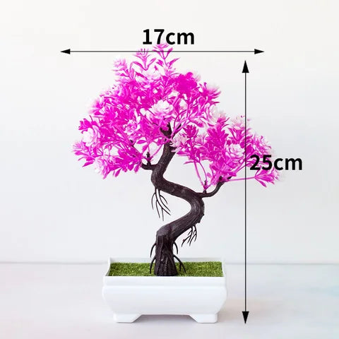 Artificial Pine Bonsai Tree Potted Plant Ornament