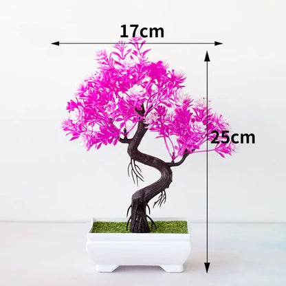 Artificial Pine Bonsai Tree Potted Plant Ornament