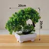 Artificial Pine Bonsai Tree Potted Plant Ornament