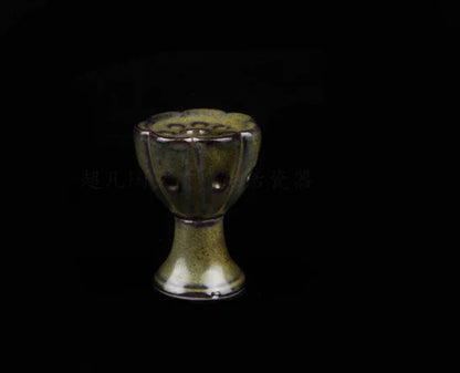 Ceramic Lotus Column Incense Burner