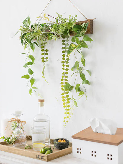 Artificial Green Plant Wall Decor for Nordic Living Room
