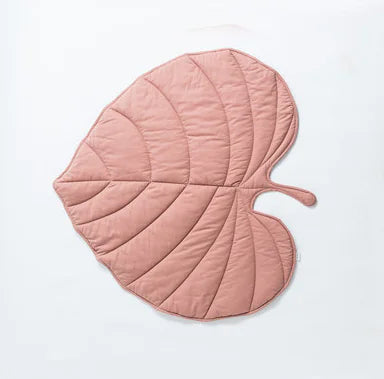 Cotton Summer Quilt with Leaf Design and Floor Mat