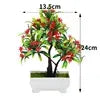 Artificial Pine Bonsai Tree Potted Plant Ornament