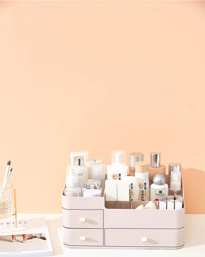 Cosmetic Organizer Box for Desktop and Dorm Storage