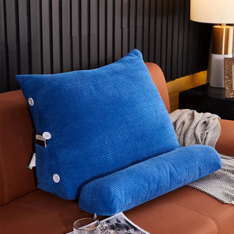 Lumbar Backrest Pillow for Bed and Sofa Use