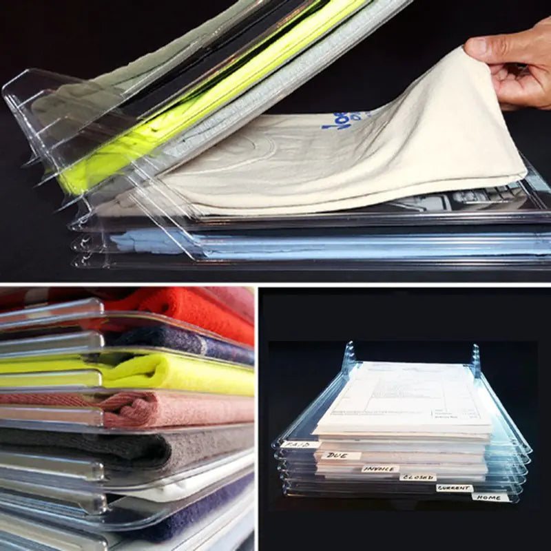 Clothes Folding Board and Storage Rack for Files