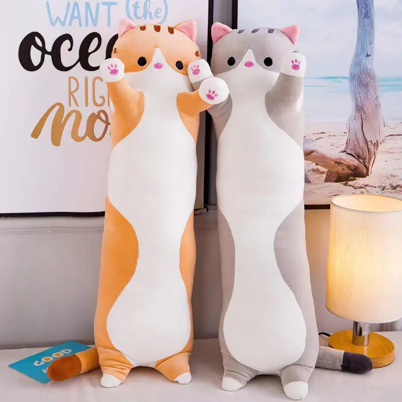 Cute Long Cat Plush Toy Doll for Kids' Sleep & Play