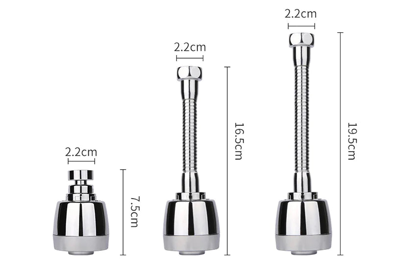 Kitchen Faucet Aerator with Filter and Extension Adapter
