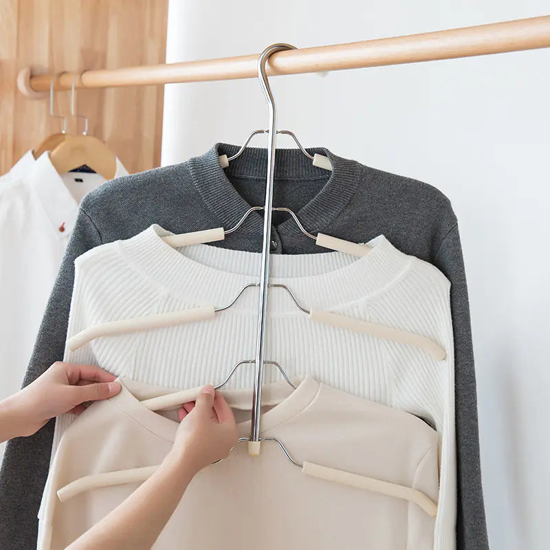 Non-Slip Multi-Layer Clothes Hanger for Wardrobe