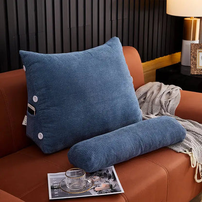Lumbar Backrest Pillow for Bed and Sofa Use