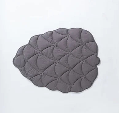 Cotton Summer Quilt with Leaf Design and Floor Mat