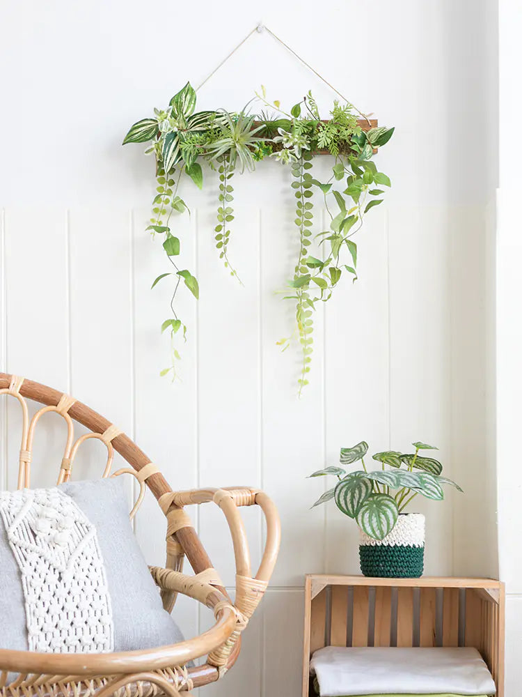 Artificial Green Plant Wall Decor for Nordic Living Room