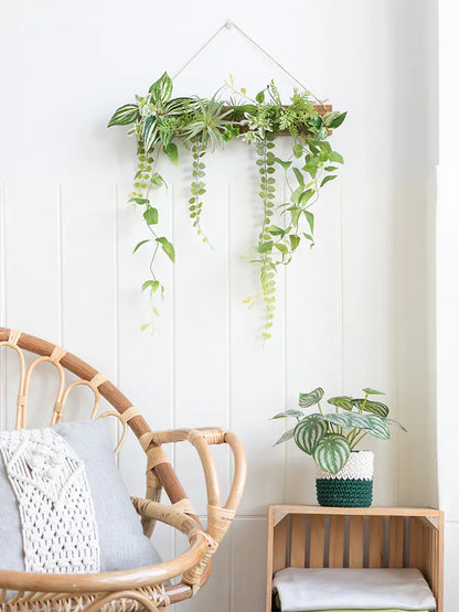 Artificial Green Plant Wall Decor for Nordic Living Room