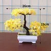 Artificial Pine Bonsai Tree Potted Plant Ornament