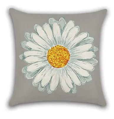 4pcs Daisy Floral Printed Pillow Covers for Home Decor