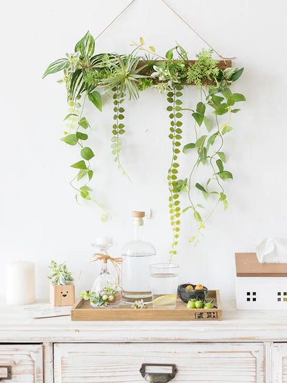Artificial Green Plant Wall Decor for Nordic Living Room