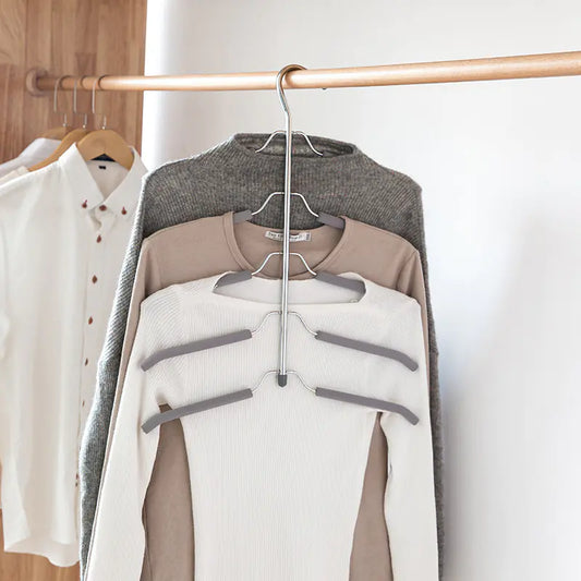 Non-Slip Multi-Layer Clothes Hanger for Wardrobe