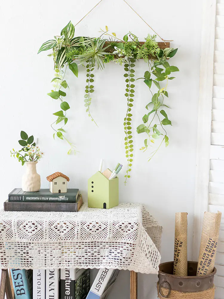 Artificial Green Plant Wall Decor for Nordic Living Room