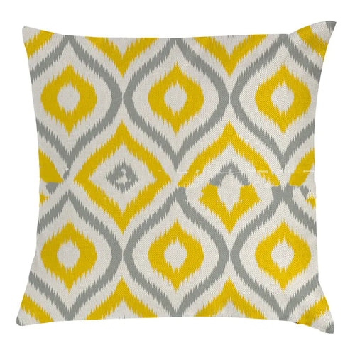 Hand-Painted Bee and Owl Linen Sofa Pillow Cases