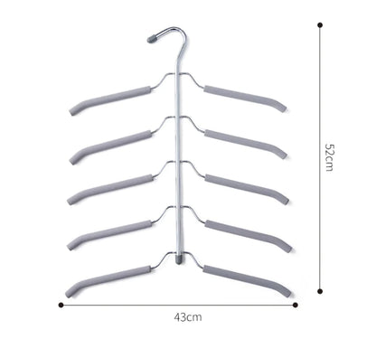 Non-Slip Multi-Layer Clothes Hanger for Wardrobe