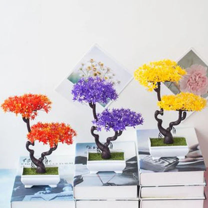 Artificial Pine Bonsai Tree Potted Plant Ornament