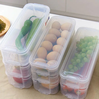 3-Tier Plastic Food Storage Box with Lid for Kitchen