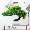 Artificial Pine Bonsai Tree Potted Plant Ornament