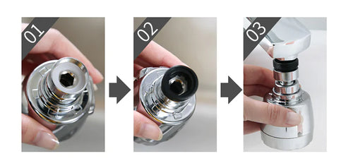 Kitchen Faucet Aerator with Filter and Extension Adapter